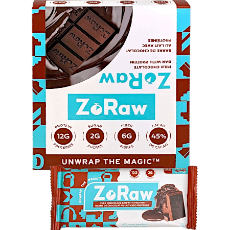 Keto-friendly Milk Chocolate Bars with Protein (Box of 12)